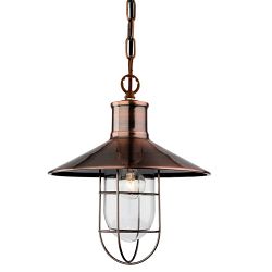 Cresent Caged Indoor Ceiling Pendant 