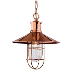 Cresent Caged Indoor Ceiling Pendant 