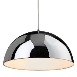 Bistro Polished Chrome Domed Pendant