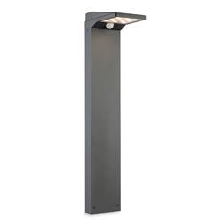 Cyrus LED IP54 Solar Powered PIR Black Outdoor Post Lamp 3863GP