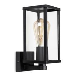 Dakota IP44 Black Outdoor Upward Facing Wall Light 4125BK