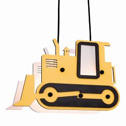 Bulldozer Yellow Children's Pendant Light 3742