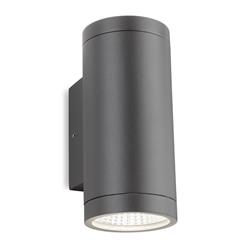 Daytona IP54 Graphite Outdoor LED Double Wall Light 4142GP