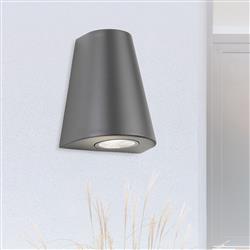 Diablo IP54 LED Graphite Double Outdoor Wall Light 4141GP