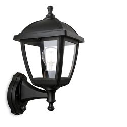 Palma IP44 PIR Black Resin Outdoor Wall Lantern 2816BK