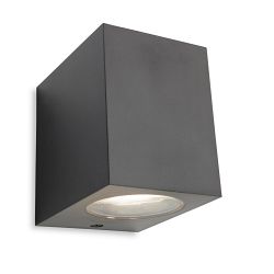 Hawk IP54 Single Resin Cube Outdoor Wall light 2801GP