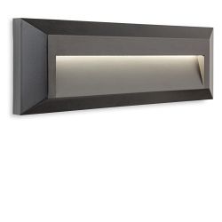 Shine Graphite LED Wall/Step Outdoor Light 2812GP