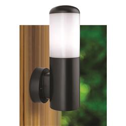 Luna Black & White Resin Outdoor Wall Light 2813BK