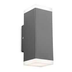 Kuga LED IP65 Graphite Resin Rectangular Outdoor Double Wall Light 4162GP