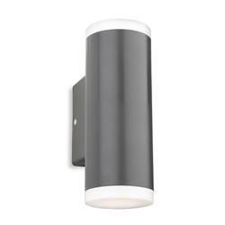 Kuga LED IP65 Graphite Resin Tubular Outdoor Double Wall Light 4160GP