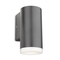 Kuga LED IP65 Graphite Resin Tubular Outdoor Single Wall Light 4159GP