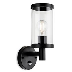 Lucas IP44 Black Outdoor PIR Wall Light 4121BK