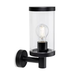 Lucas IP44 Black Single Outdoor Wall Light 4120BK