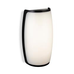 Apollo IP54 Outdoor Black And White Wall Light 3844BK