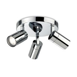 Pinnacle IP44 Chrome Bathroom Three Light Spot 2893CH