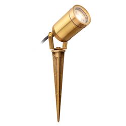 Nautic IP64 Solid Brass Outdoor Garden Spike Light 4152BR