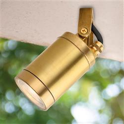 Nautic IP64 Solid Brass Outdoor Single Adjustable Wall Light 4151BR