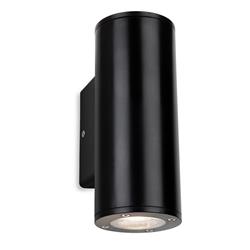 Ranger IP65 Tubular Double Black Resin Outdoor Wall Light 4164BK