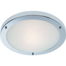 Rondo IP54 Flush Ceiling Light Chrome Finish 3340CH