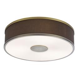 Alvaro 3 Light Cylinder Shade Flush Ceiling Fitting 