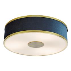 Alvaro 3 Light Cylinder Shade Flush Ceiling Fitting 