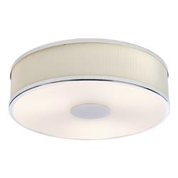 Alvaro 3 Light Cylinder Shade Flush Ceiling Fitting 