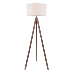 Armitage Natural Linen Shade Tripod Floor Lamp 