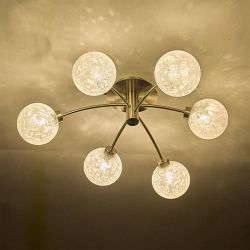 Avari Six Light Semi Flush Fitting