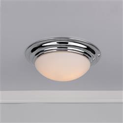 Barclay IP44 Chrome Large Bathroom Ceiling Light BAR5050