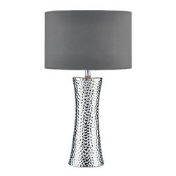 Bokara Silver Table Lamp with Drum Shade BOK4232/X