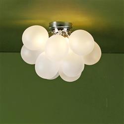 Bubbles Chrome Four Light Flush Fitting BUB5202