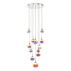 Cesario Multi Colour 12 Light Cluster Pendant CES1250