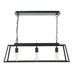 Claudia Matt Black 3 Light Linear Pendant Fitting CLA0322