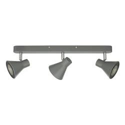 Diza 3 Light Matt Finish And Polished Chrome Bar Spotlight