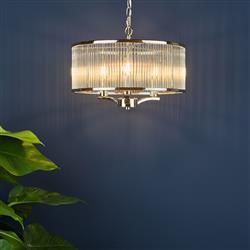 Eveyln Ceiling Glass Rod Pendant Ceiling Fitting