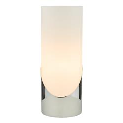 Faris Angled Base And Opal Glass Touch Table Lamp 