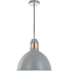 Frederick Grey And Copper Single Pendant FRE0139