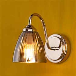 Glynis Solid Ribbed Glass Single Wall Light 