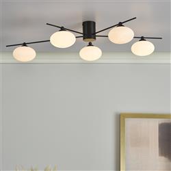 Jasper 5 light Semi-Flush Ceiling Fittings