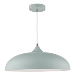 Kaelan Domed Soft Matt Grey Retro Single Pendant Fitting KAE0139