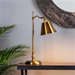 Kempten Switched Desk Lamp Antique Brass Finish KEM4175