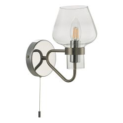 Keta Single Wall Light Satin Chrome Finished KET0746