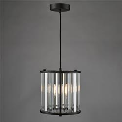 Kiran Faceted Glass Single Pendant Fitting