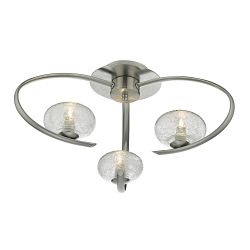 Leighton 3 Light Semi Flush Ceiling Light LEI5346