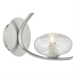 Leighton Single Arm Switched Wall Light Satin Chrome LEI0746