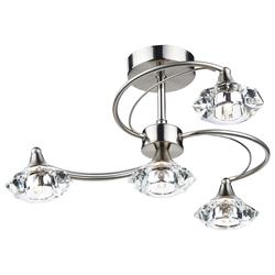 Luther 4 Arm Semi Flush Light