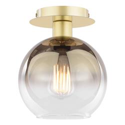 Lycia Small Ombre Glass Semi-Flush Ceiling Fitting 