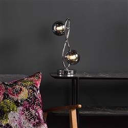 Lysandra 2 Light Glass Globe Looped Table Lamp