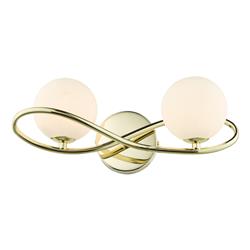 Lysandra Glass Sphere Dual Looped Wall Light