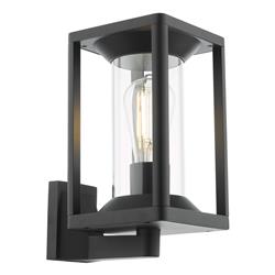 Mackenzie Sand Black Textured IP65 Outdoor Wall Light MAC1622